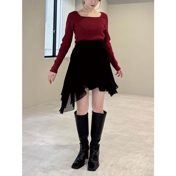 シンプルデザインニットトップス | RESEXXY | 詳細画像12 