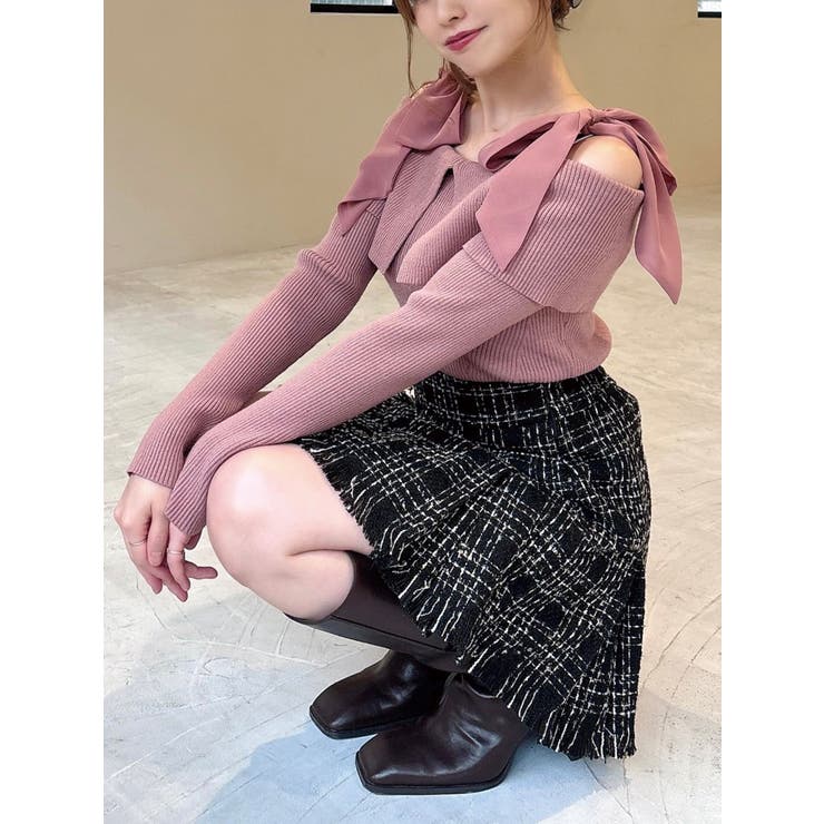 ボリュームリボンニットトップス | RESEXXY | 詳細画像7 