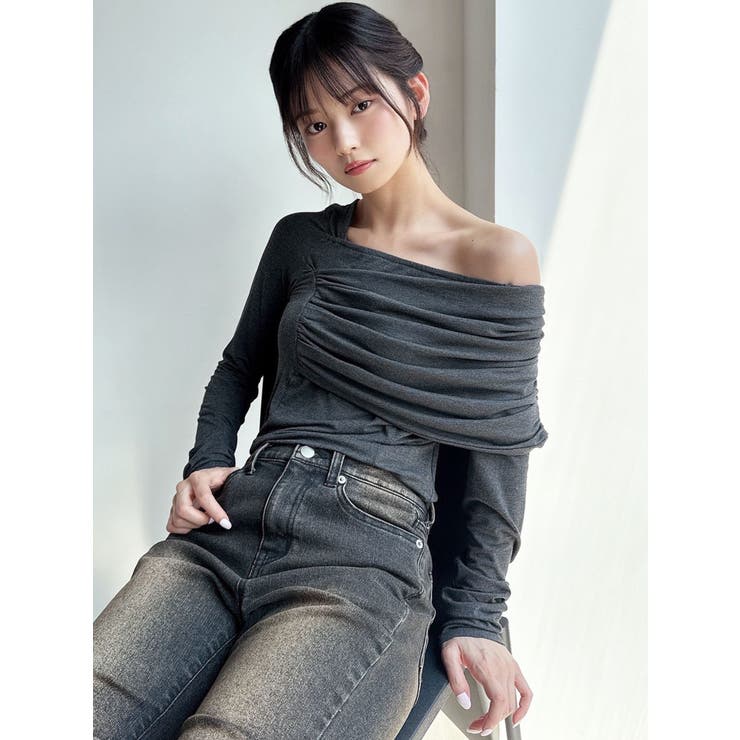 アシンメトリーカットトップス | RESEXXY | 詳細画像13 