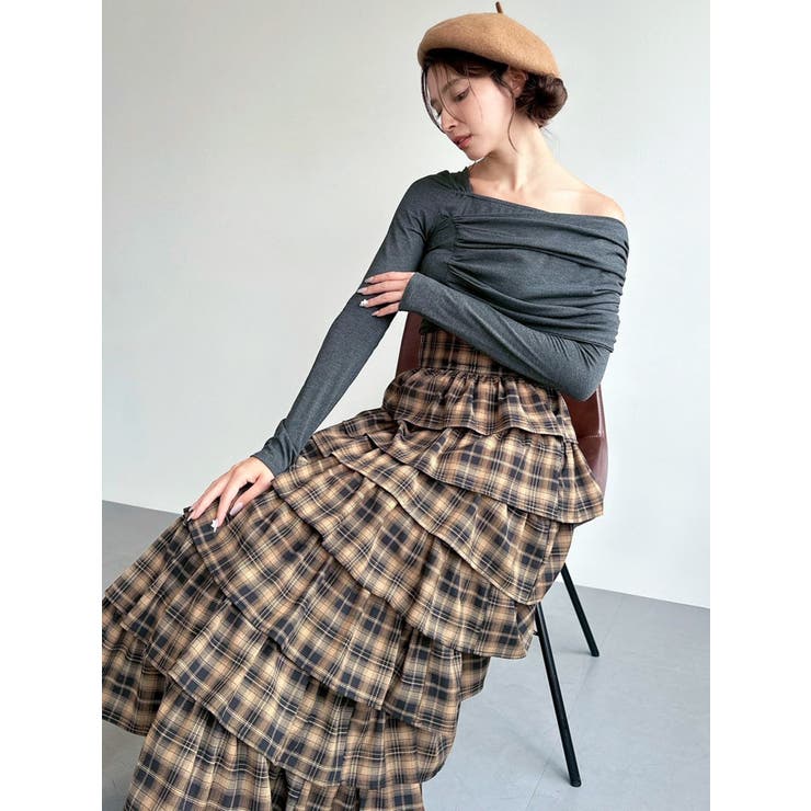 アシンメトリーカットトップス | RESEXXY | 詳細画像15 