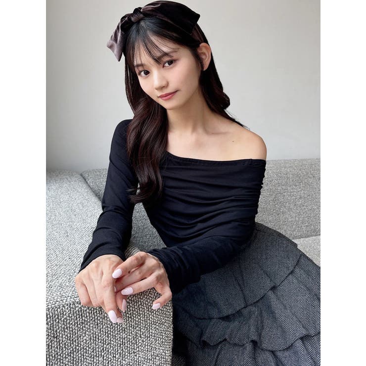 アシンメトリーカットトップス | RESEXXY | 詳細画像2 