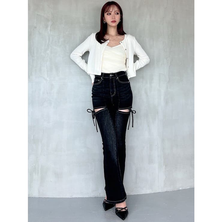 チュールドッキングアンサンブルトップス[品番：MKSW0066895]｜RESEXXY