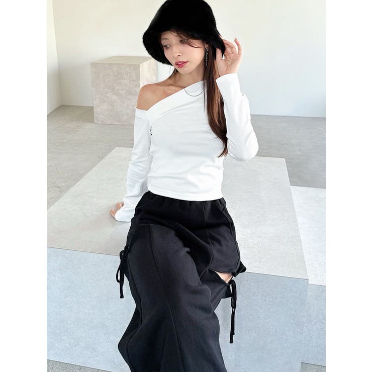 ホワイト | ワンショルネックTシャツ | RESEXXY