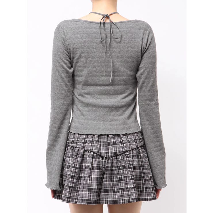 フロントクロスカットリブトップス[品番：MKSW0066569]｜RESEXXY