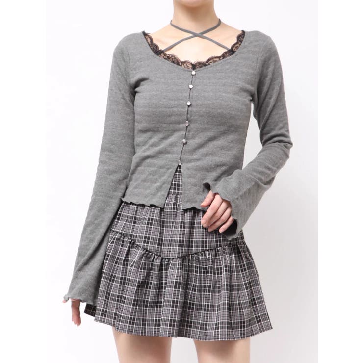 フロントクロスカットリブトップス[品番：MKSW0066569]｜RESEXXY