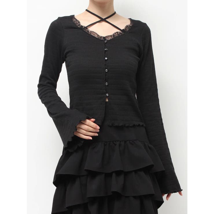 フロントクロスカットリブトップス[品番：MKSW0066569]｜RESEXXY