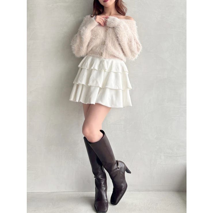 シャギーニットカーディガン[品番：MKSW0066225]｜RESEXXY（リゼクシー