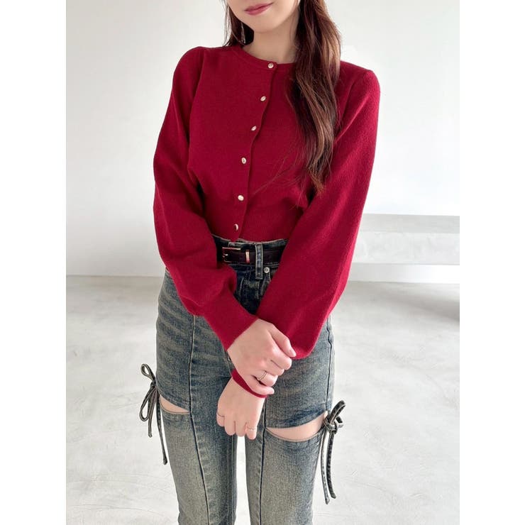 クルーネックニットカーデ | RESEXXY | 詳細画像13 