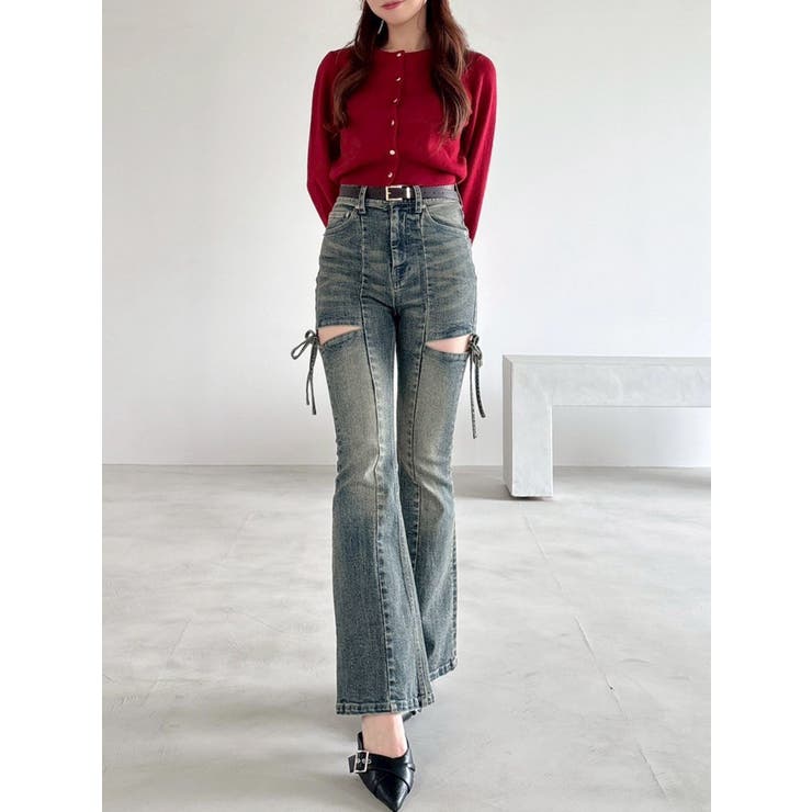 クルーネックニットカーデ | RESEXXY | 詳細画像14 