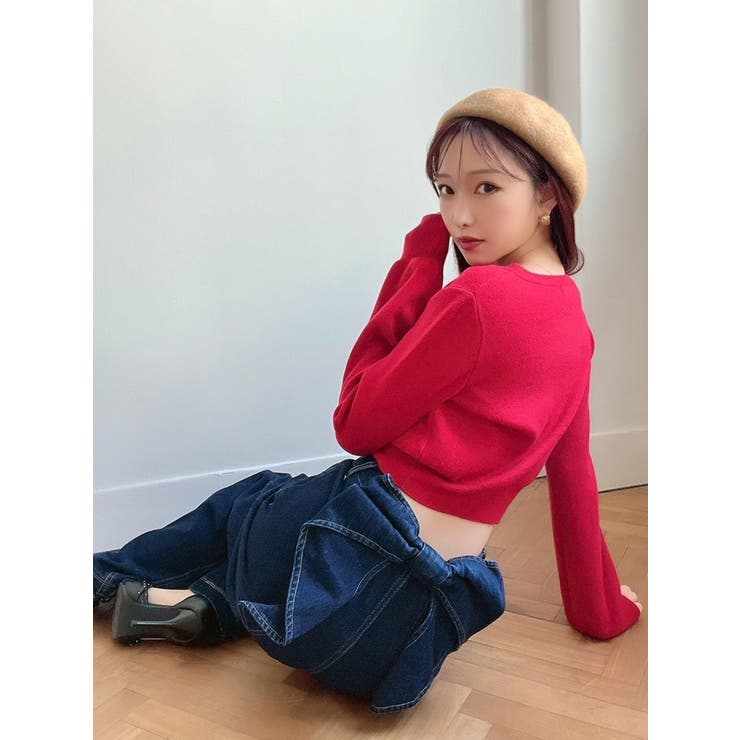 クルーネックニットカーデ | RESEXXY | 詳細画像16 