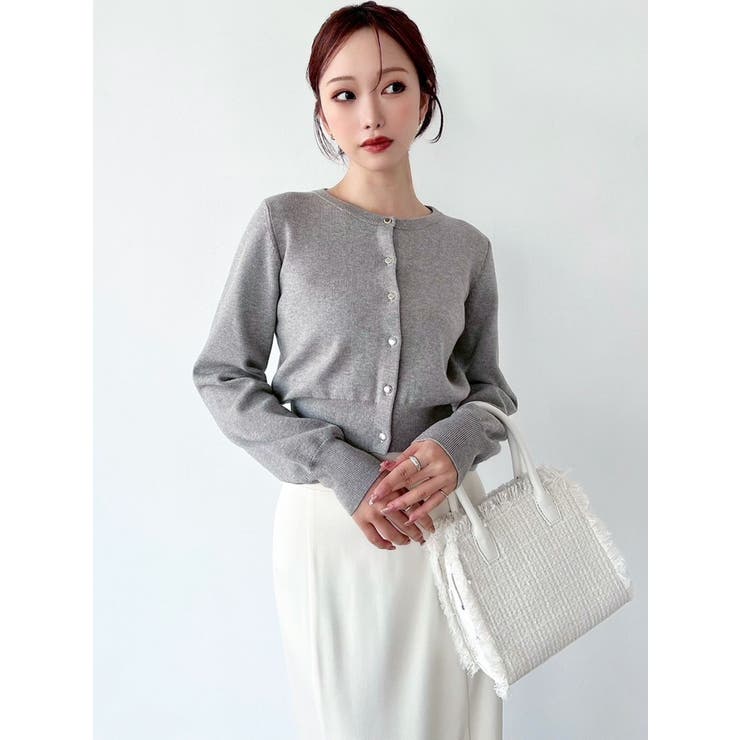 クルーネックニットカーデ | RESEXXY | 詳細画像19 