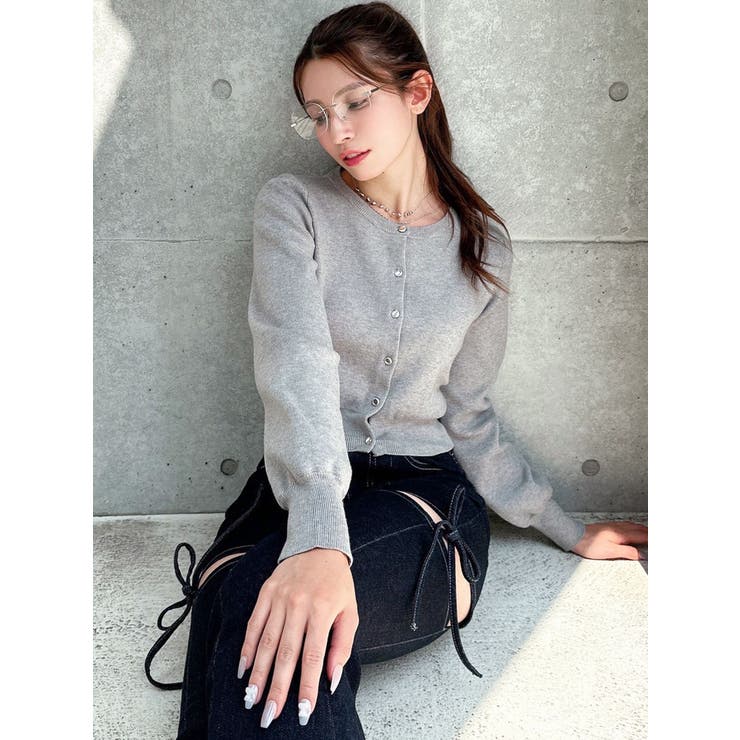 クルーネックニットカーデ | RESEXXY | 詳細画像7 