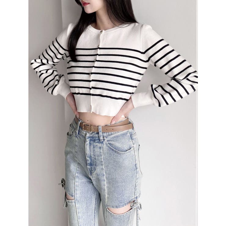 ミックス | クルーネックニットカーデ | RESEXXY