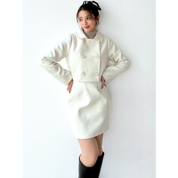 ダブルブレストショートコート【セットアップ着用可能】 | RESEXXY | 詳細画像10 