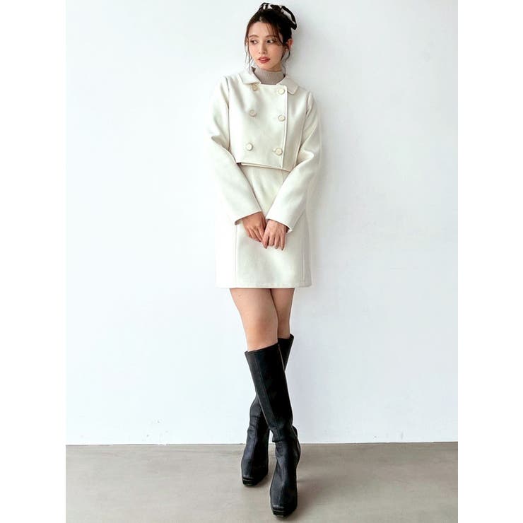 ダブルブレストショートコート【セットアップ着用可能】 | RESEXXY | 詳細画像14 