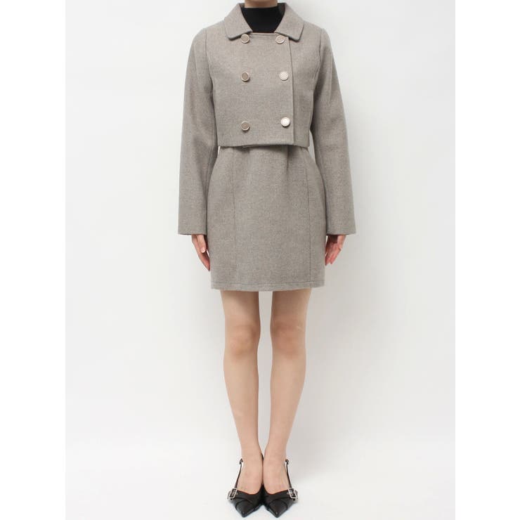 ダブルブレストショートコート【セットアップ着用可能】 | RESEXXY | 詳細画像32 