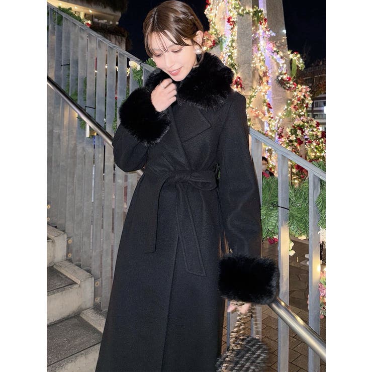 極美品　FOXEY　Graz　ダブルフェイスコート　グラーツ　完売品　黒　40 42666 Coat 