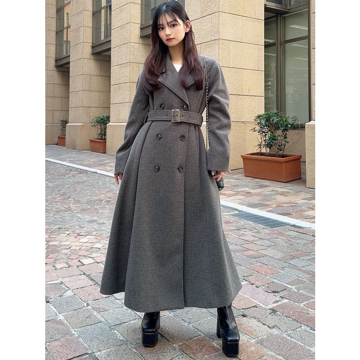 フレアデザインロングコート | RESEXXY | 詳細画像33 