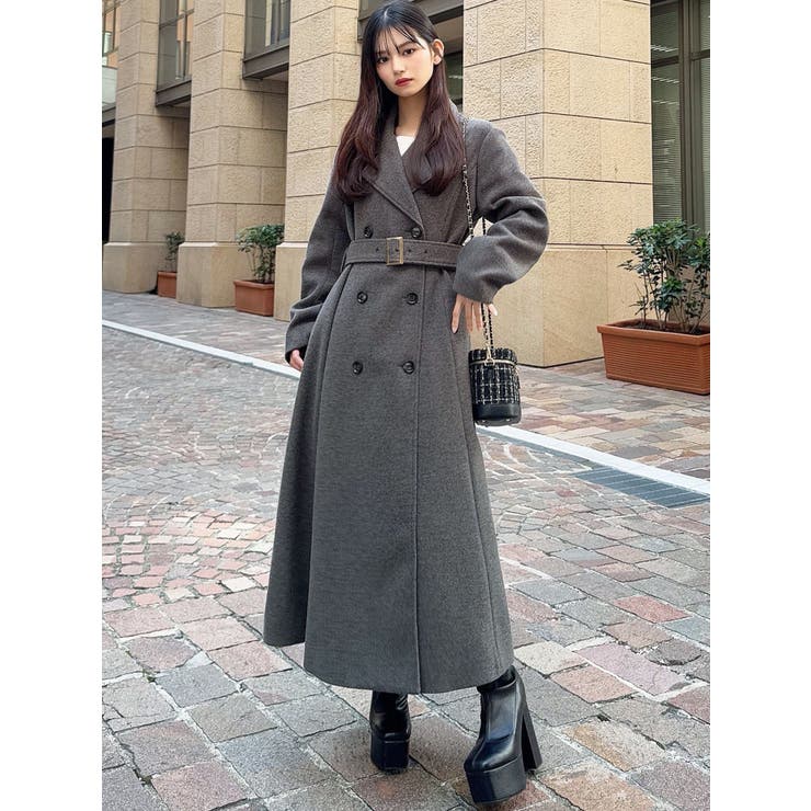 フレアデザインロングコート | RESEXXY | 詳細画像34 