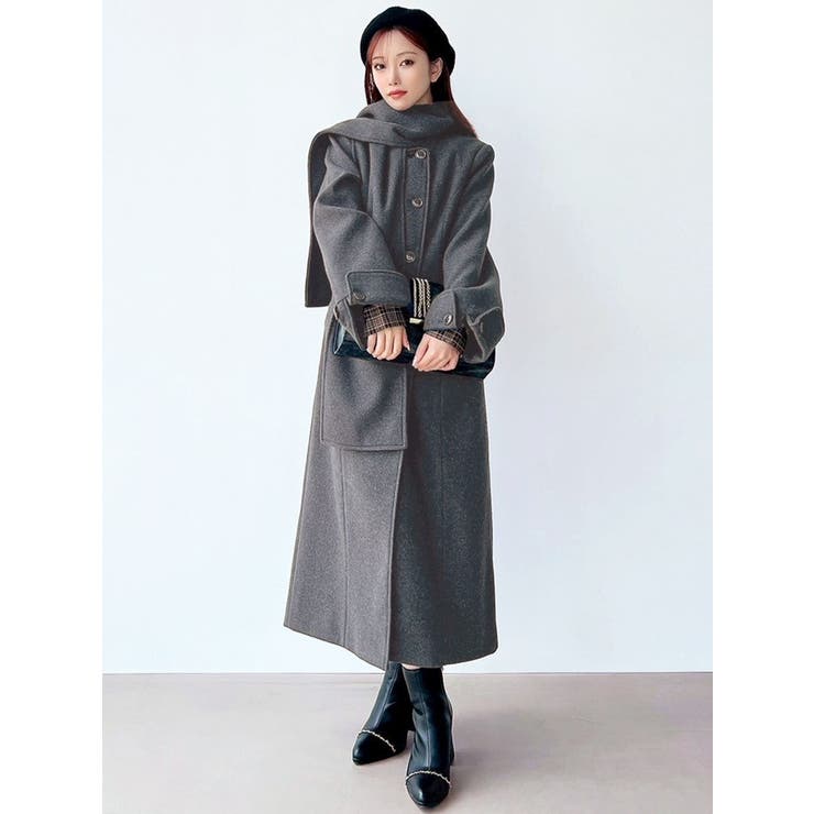 Swankiss コート チェリー ステンカラー ショートコート LE SOUK HOLIDAY｜クロスプラス