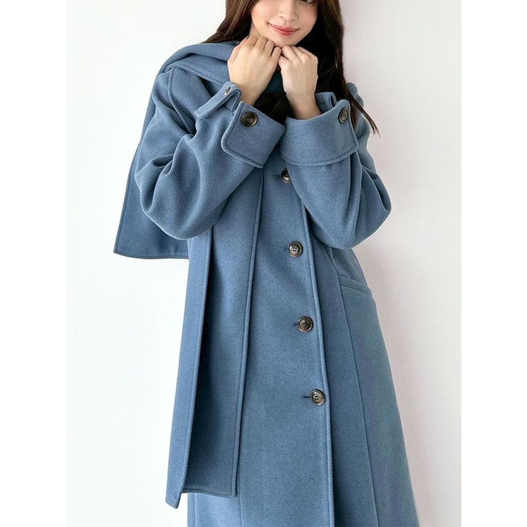 ブルー | ウィンタースカーフコート | RESEXXY