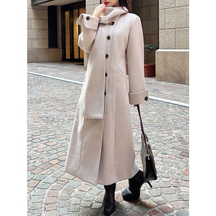 ベージュ | ウィンタースカーフコート | RESEXXY