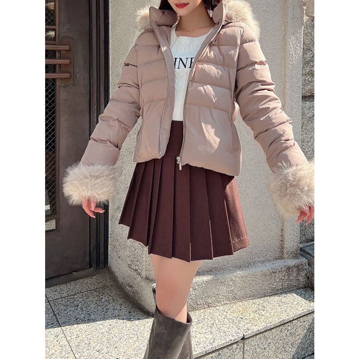 ベージュ | ショートダウンジャケット | RESEXXY