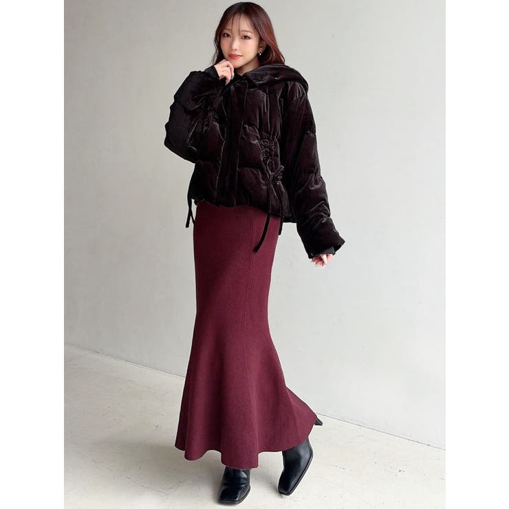 リボンデザインダウンジャケット | RESEXXY | 詳細画像4 