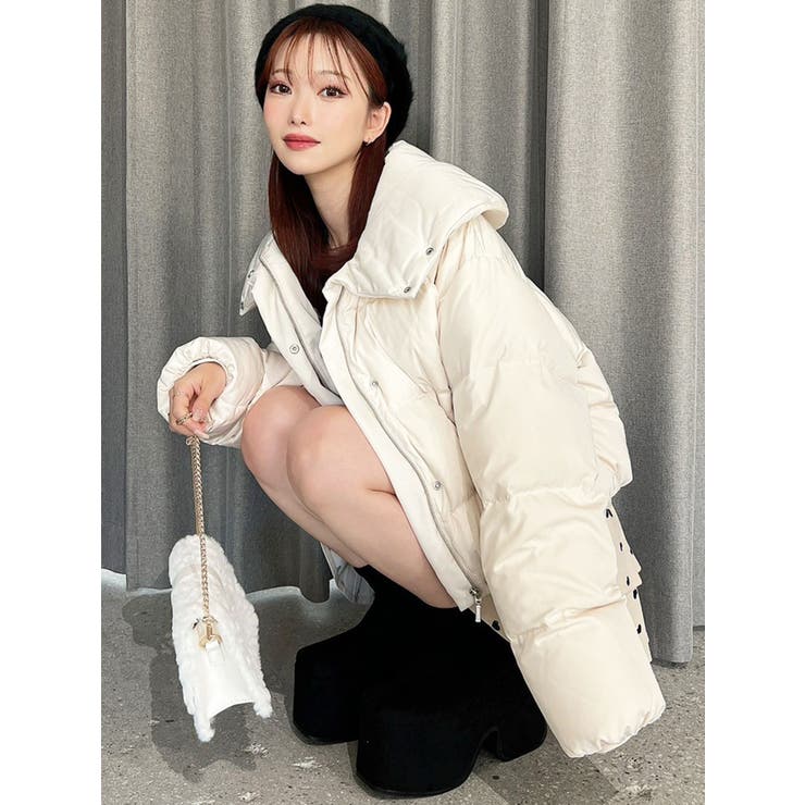 リボンデザインダウンジャケット | RESEXXY | 詳細画像7 