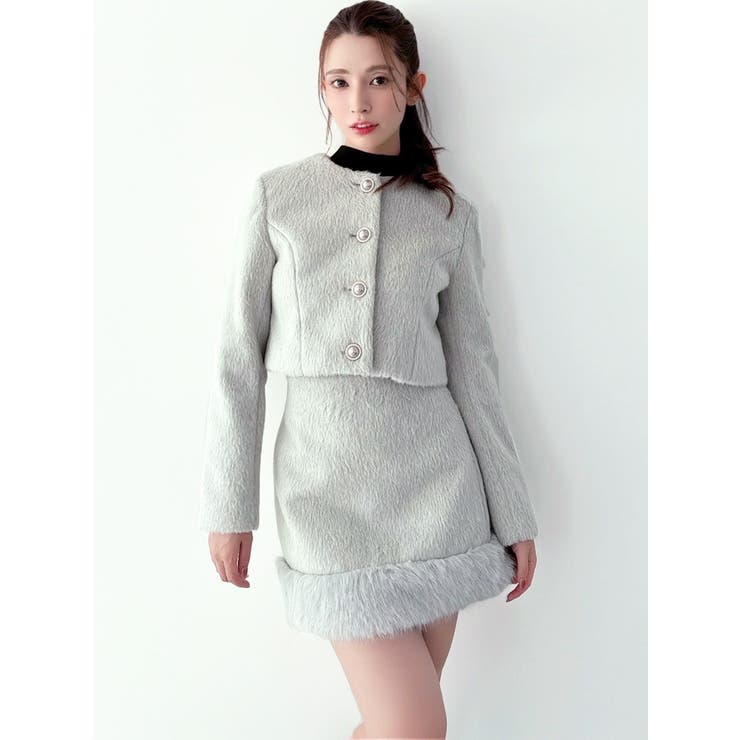 ノーカラーショートジャケット【セットアップ着用可能】 | RESEXXY | 詳細画像16 