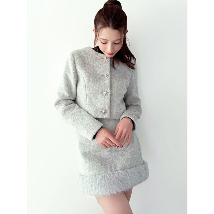 ノーカラーショートジャケット【セットアップ着用可能】 | RESEXXY | 詳細画像18 