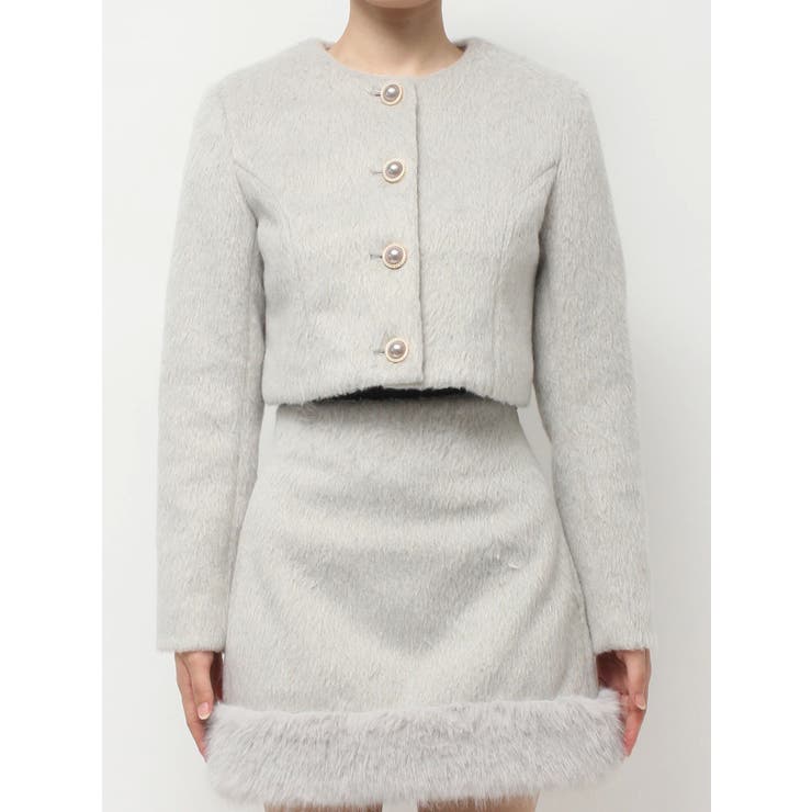 ノーカラーショートジャケット【セットアップ着用可能】 | RESEXXY | 詳細画像28 