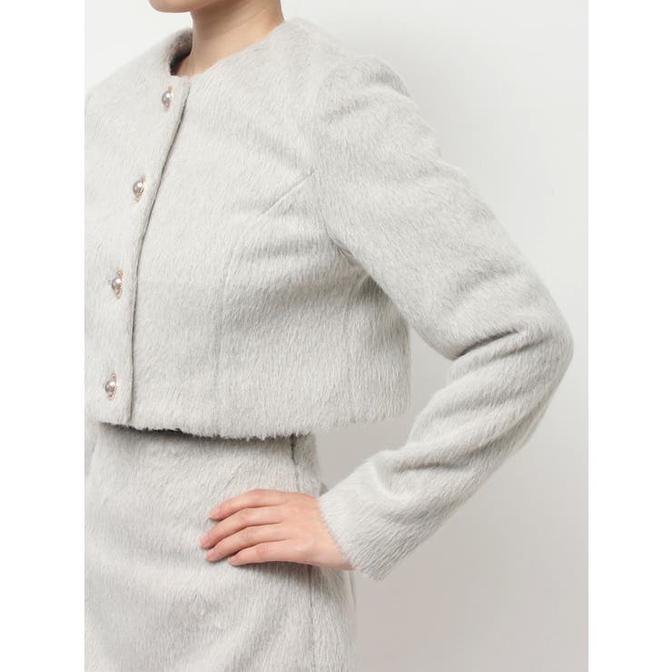 ノーカラーショートジャケット【セットアップ着用可能】 | RESEXXY | 詳細画像32 