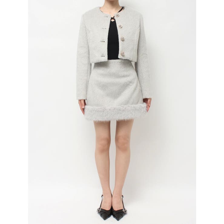 ノーカラーショートジャケット【セットアップ着用可能】 | RESEXXY | 詳細画像36 