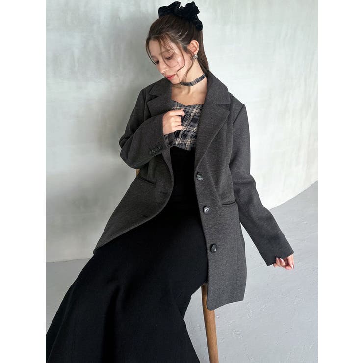 チャコールグレー | ルーズオーバージャケット | RESEXXY