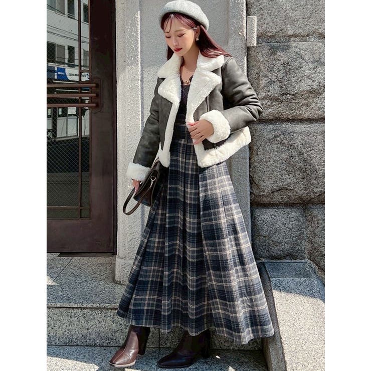 ヴィンテージライクフェイクファーブルゾン[品番：MKSW0067490