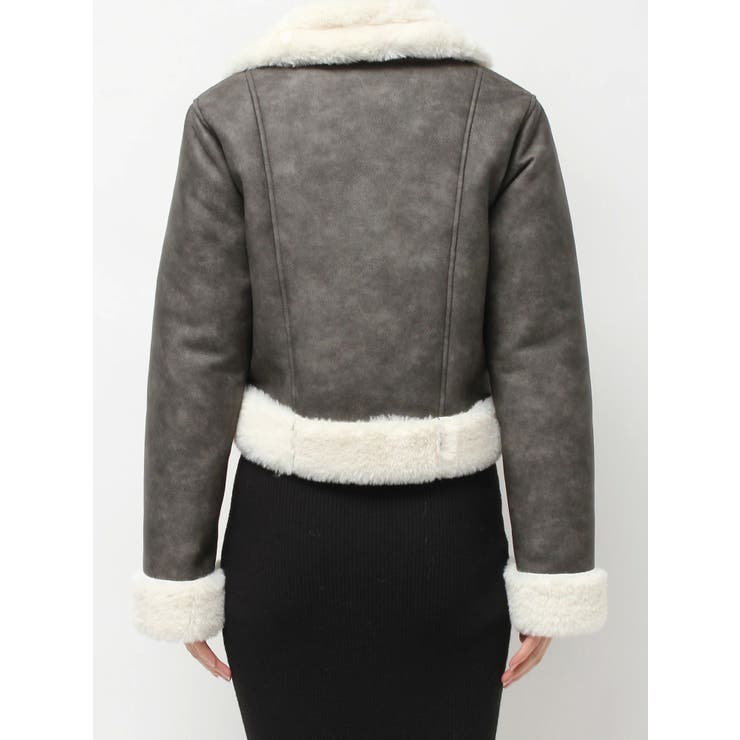 ヴィンテージライクフェイクファーブルゾン[品番：MKSW0067490