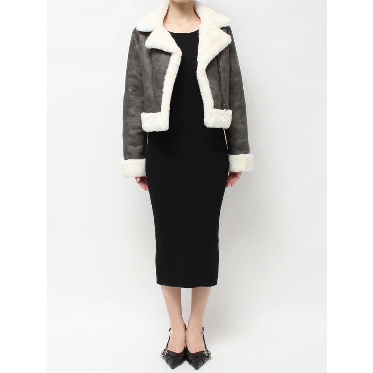 ヴィンテージライクフェイクファーブルゾン[品番：MKSW0067490