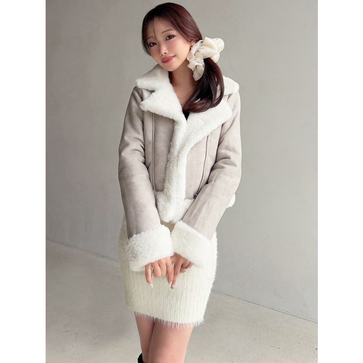 ヴィンテージライクフェイクファーブルゾン[品番：MKSW0067490