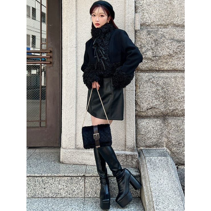 ポイントフェイクファーブルゾン[品番：MKSW0066742]｜RESEXXY