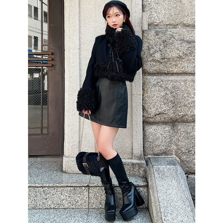 ポイントフェイクファーブルゾン[品番：MKSW0066742]｜RESEXXY