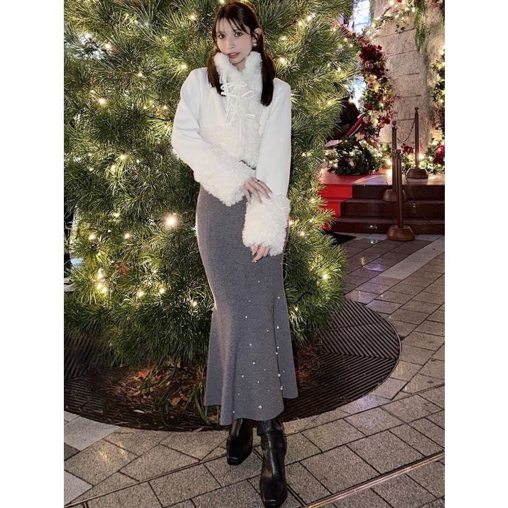 ポイントフェイクファーブルゾン[品番：MKSW0066742]｜RESEXXY