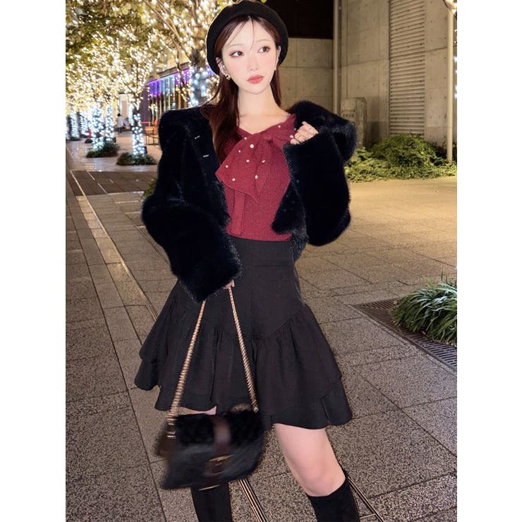 フラッフィービッグカラーブルゾン | RESEXXY | 詳細画像4 