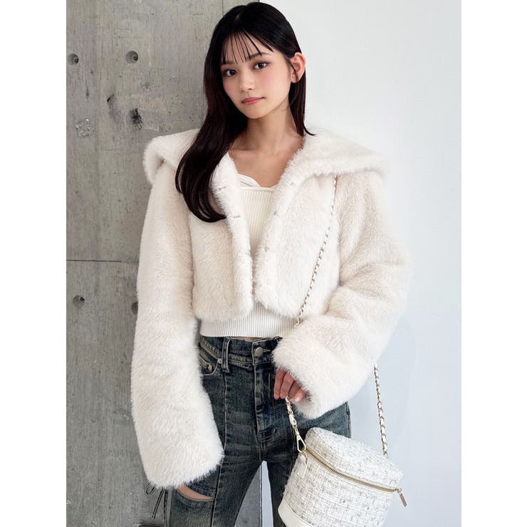 フラッフィービッグカラーブルゾン | RESEXXY | 詳細画像8 