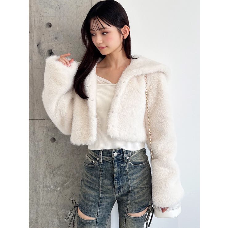 フラッフィービッグカラーブルゾン | RESEXXY | 詳細画像9 