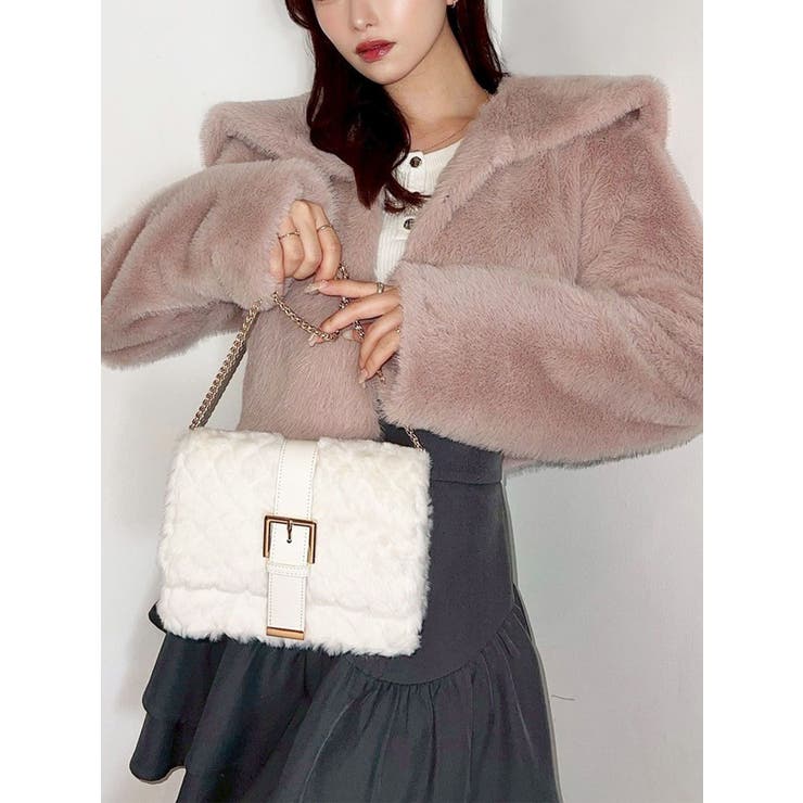 ピンク | フラッフィービッグカラーブルゾン | RESEXXY