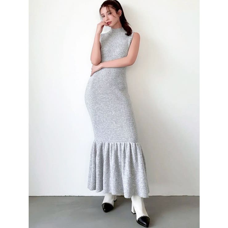 フェザーヘムレイヤードニットワンピース | RESEXXY | 詳細画像13 