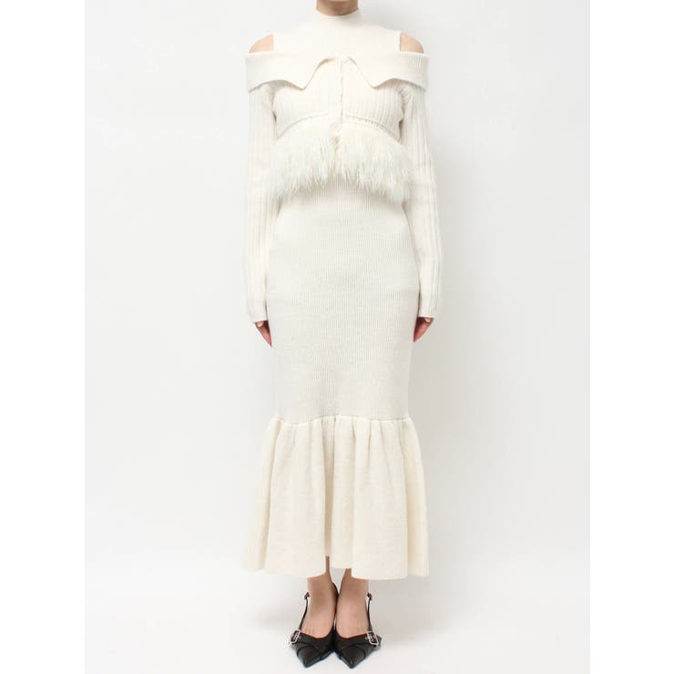 フェザーヘムレイヤードニットワンピース | RESEXXY | 詳細画像25 