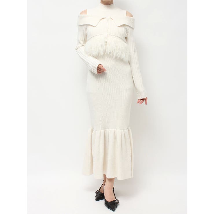 フェザーヘムレイヤードニットワンピース | RESEXXY | 詳細画像37 