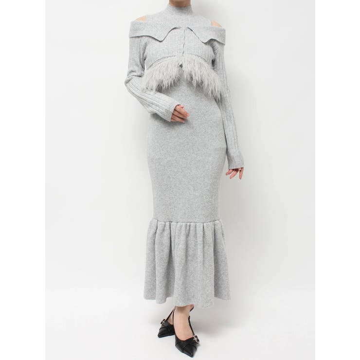 フェザーヘムレイヤードニットワンピース | RESEXXY | 詳細画像38 